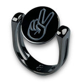 Peace Symbols Spinner Ring
